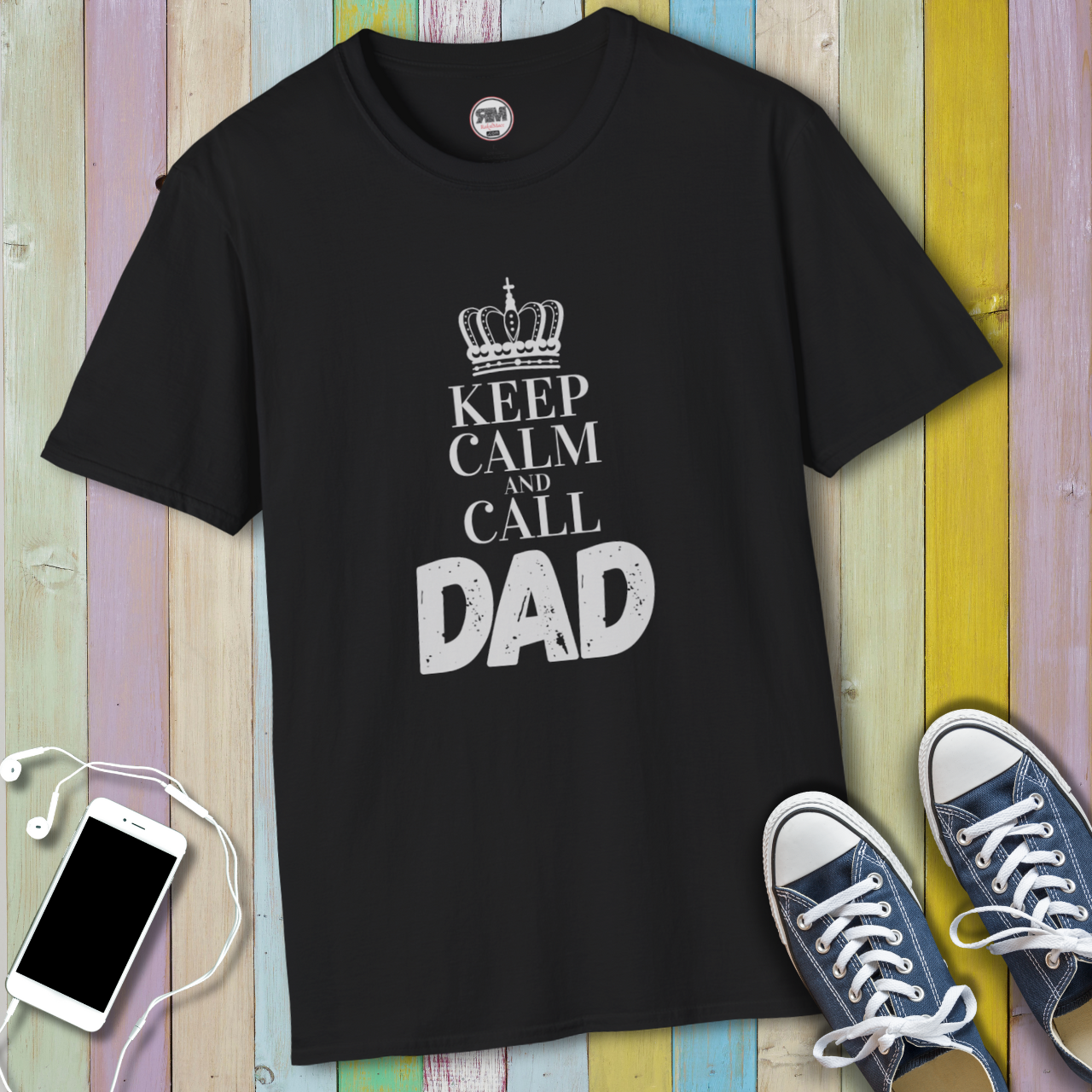 Call Dad | Father’s Day Tee – Funny Retro Keep Calm Icon T-Shirt