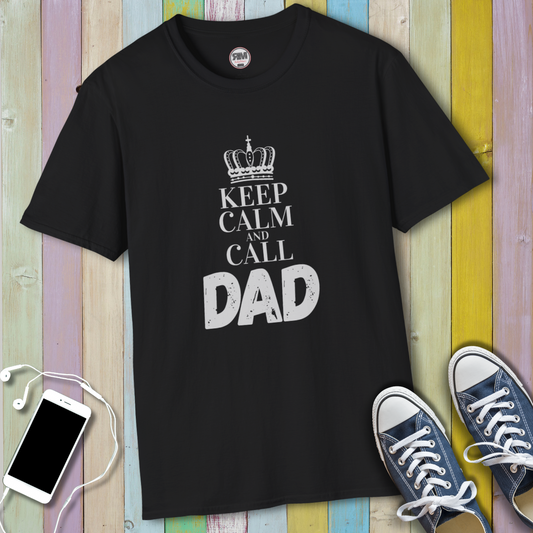 Call Dad | Father’s Day Tee – Funny Retro Keep Calm Icon T-Shirt