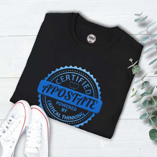 Certified Apostate Unisex T Shirt, Ex JW Cult Survivor Tee