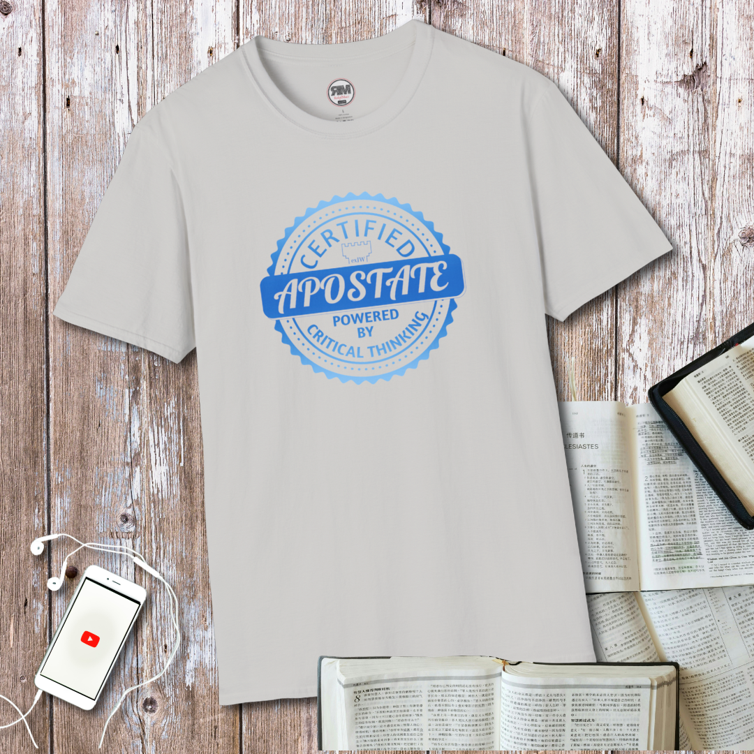 Certified Apostate Unisex T Shirt, Ex JW Cult Survivor Tee Printify