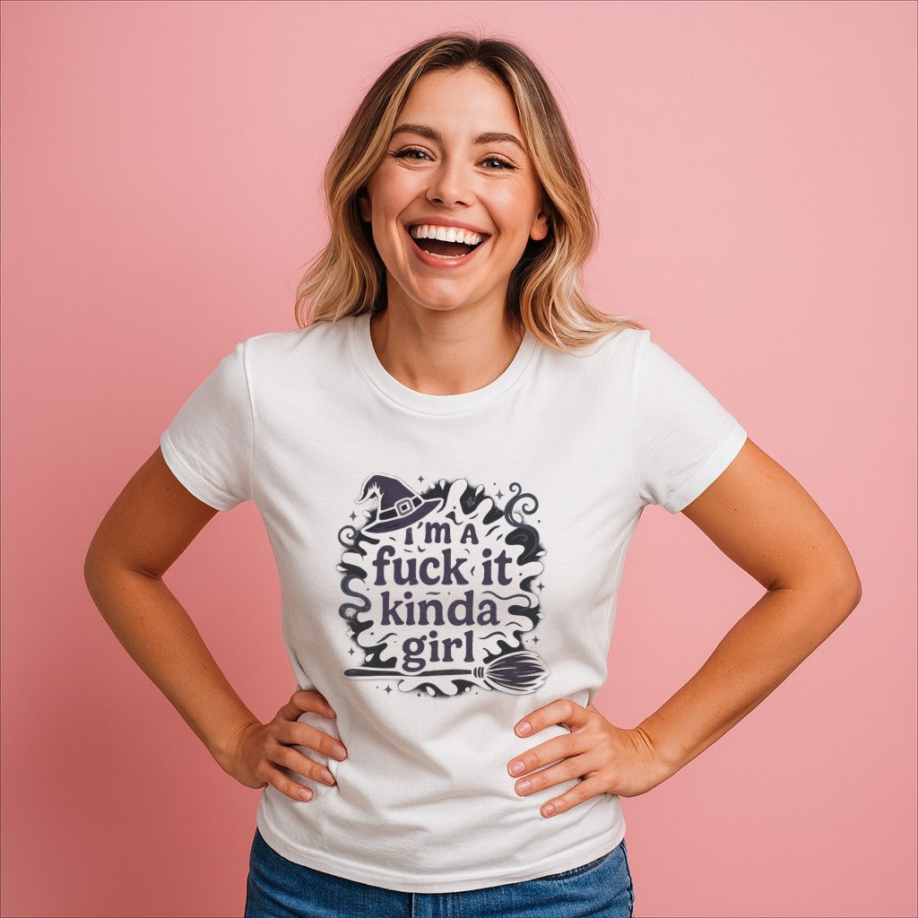 I'm a Fuck It Kinda Girl Witchy T Shirt | Grunge Statement Tee