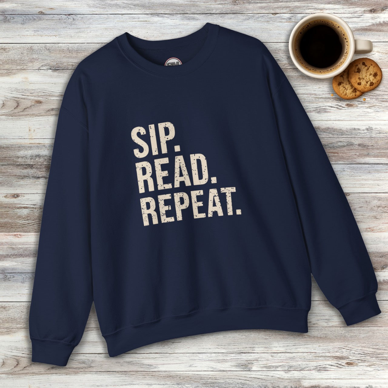 Sip. Read. Repeat. Bookish Unisex Sweatshirt Printify