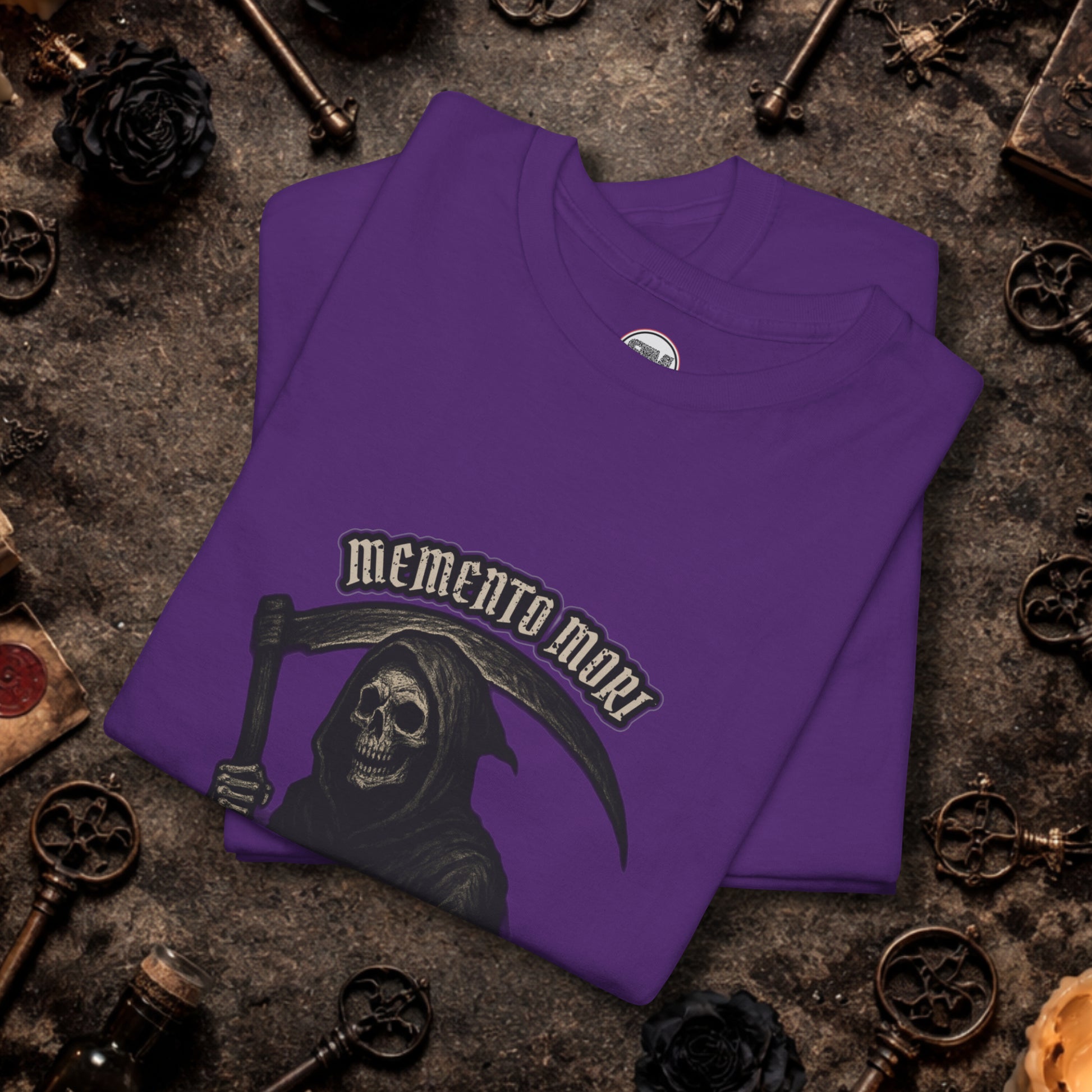 Memento Mori Gothic Unisex Tshirt Printify
