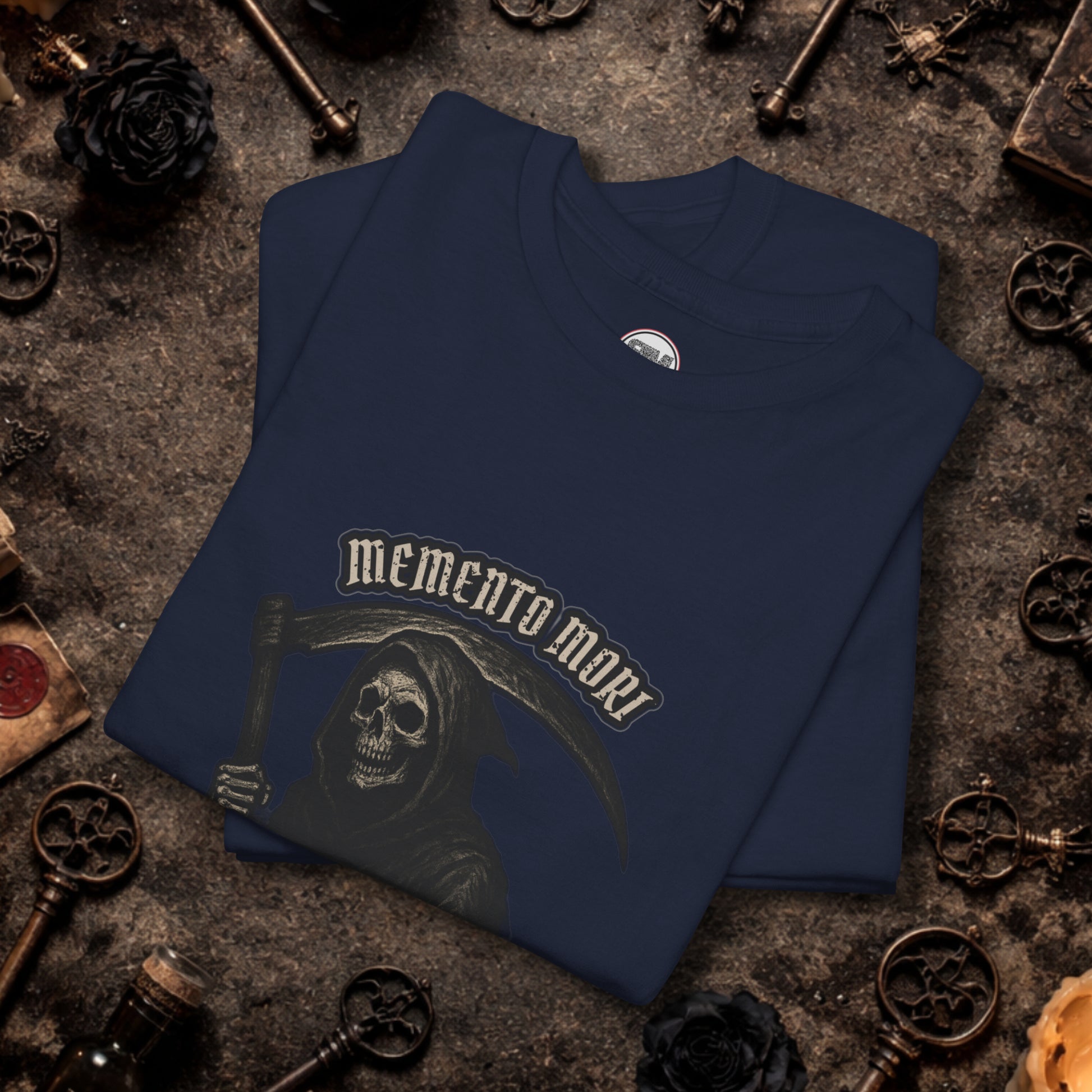 Memento Mori Gothic Unisex Tshirt Printify