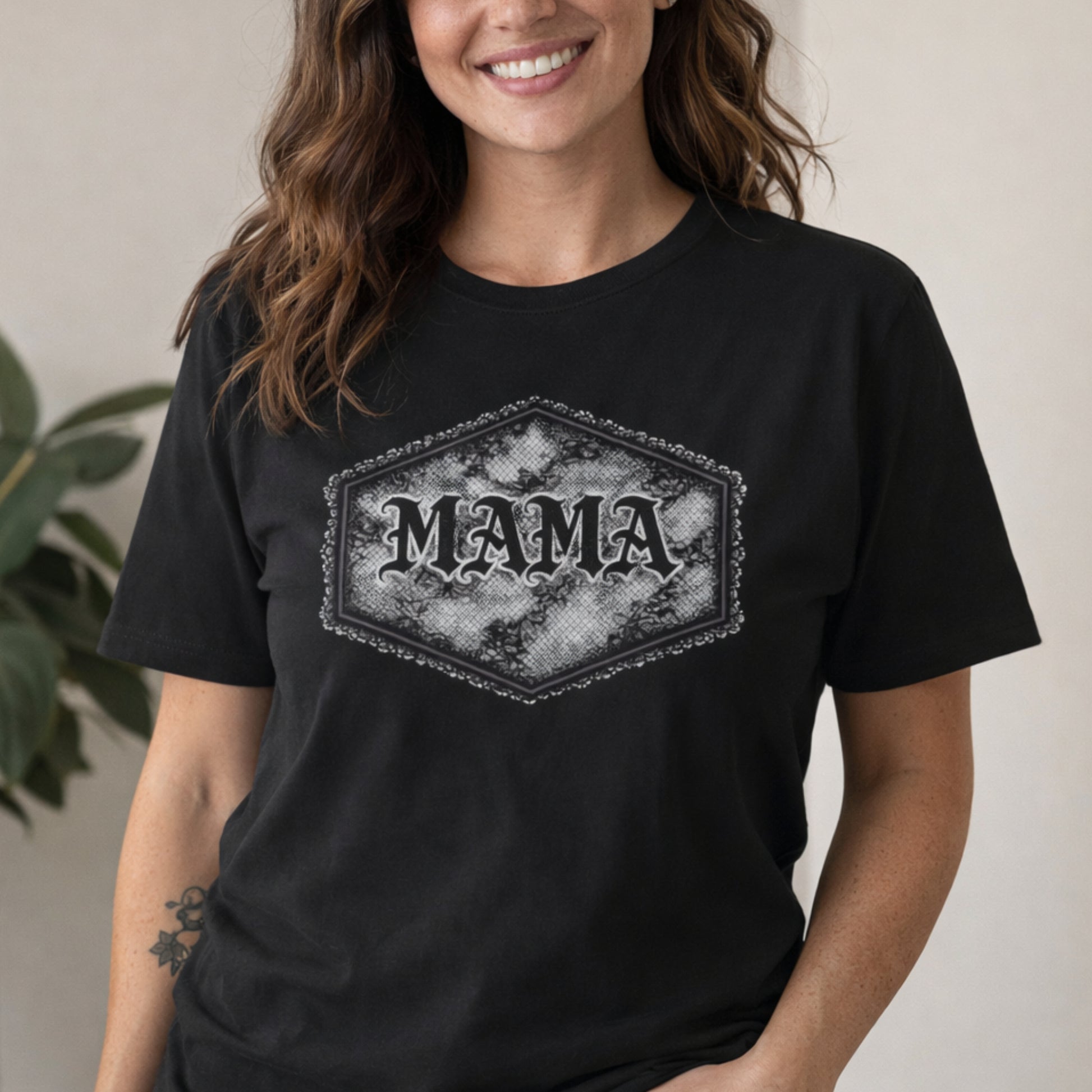 Lace Goth Mama Tshirt Printify