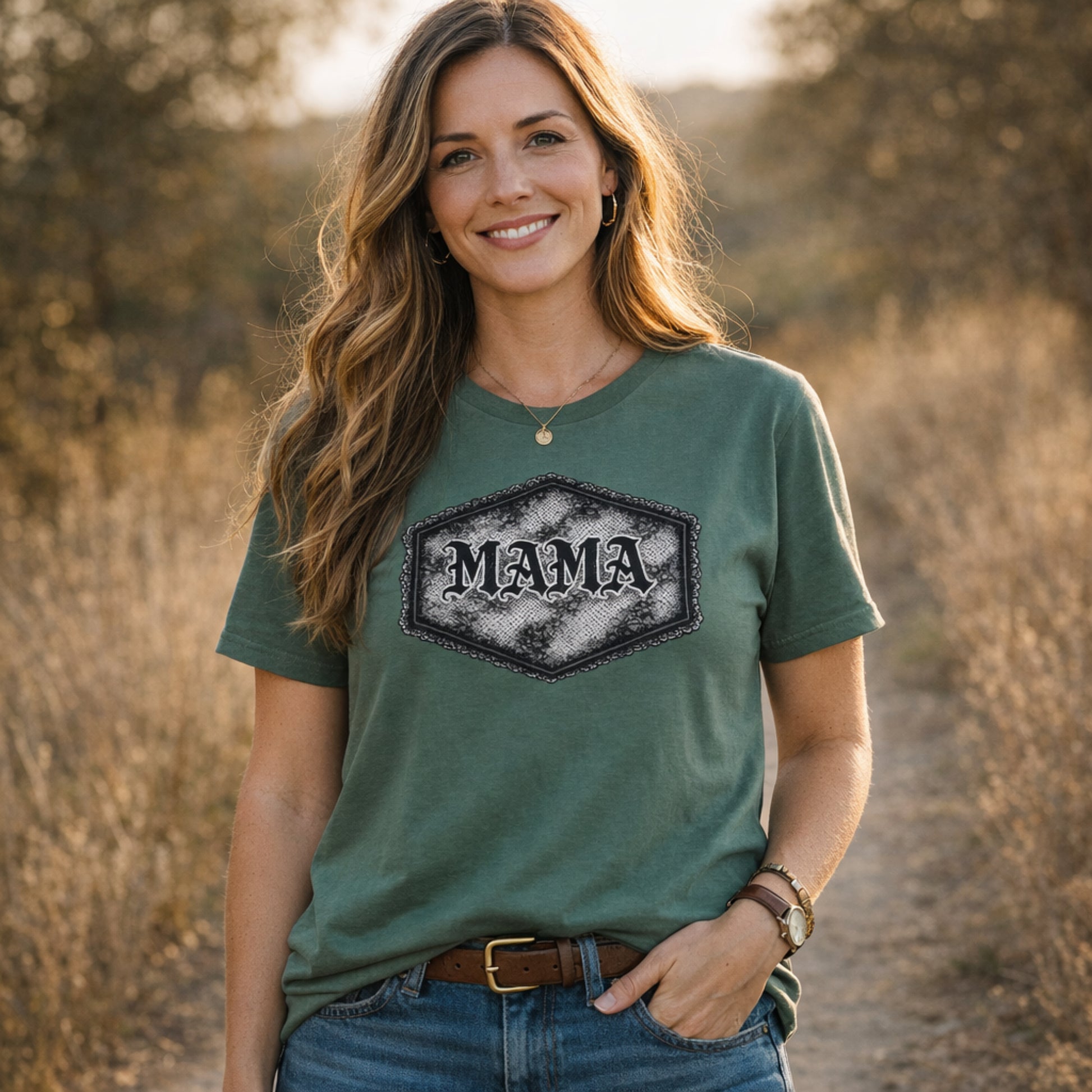 Lace Goth Mama Tshirt Printify