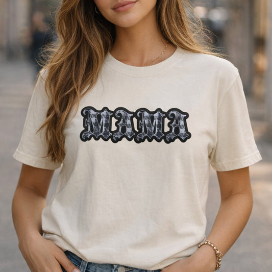 Edgy Goth Mama Tshirt Printify