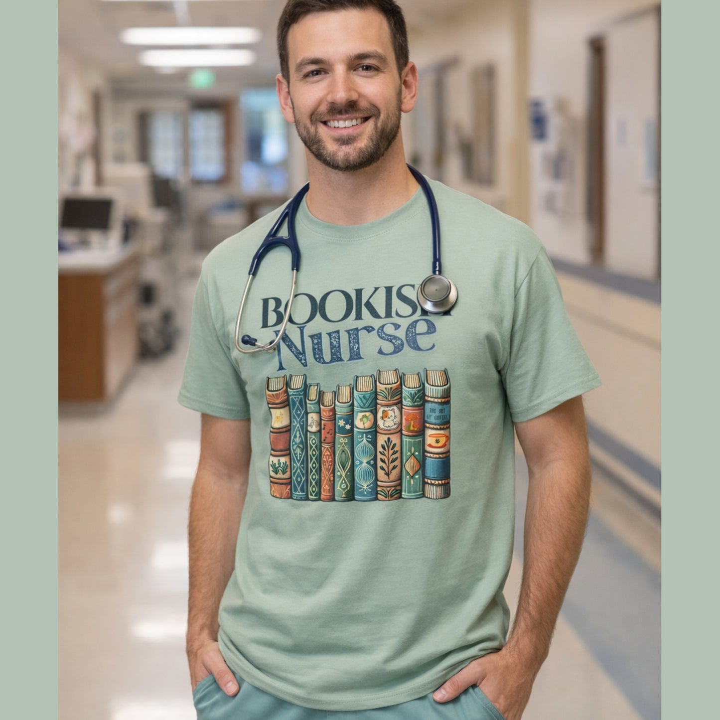 Bookish Nurse Tshirt Printify