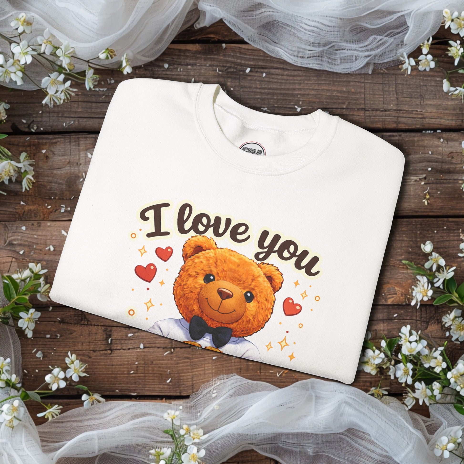 I Love You Beary Much Sweatshirt Cute Teddy Bear Valentine's Day Gift, Funny Pun Anniversary Gift Printify