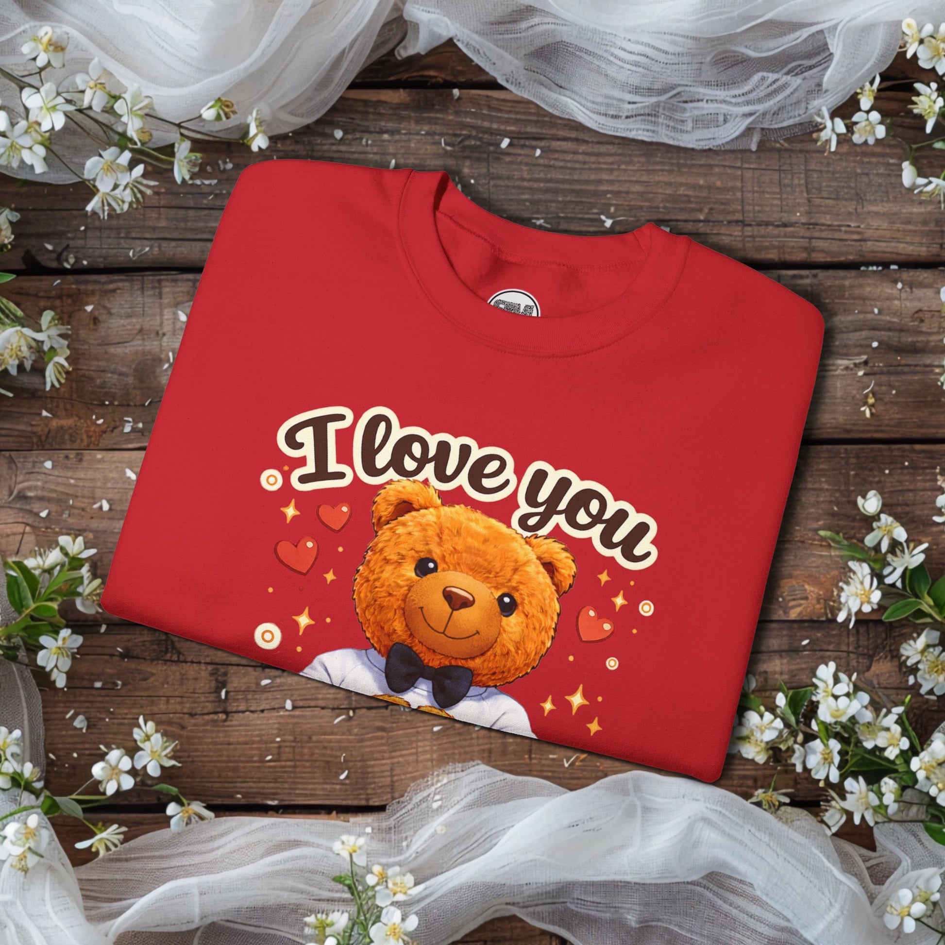 I Love You Beary Much Sweatshirt Cute Teddy Bear Valentine's Day Gift, Funny Pun Anniversary Gift Printify
