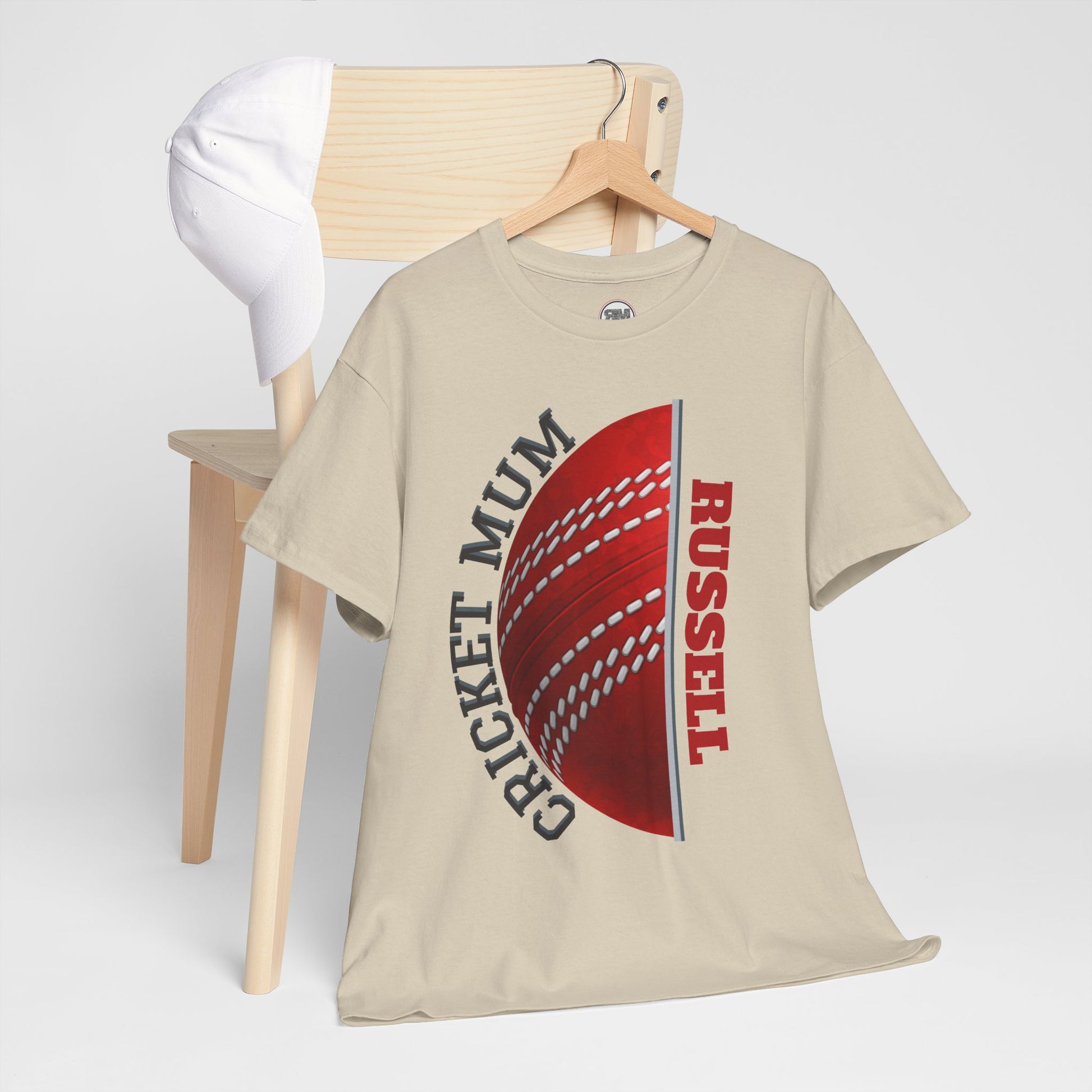 Cricket Mum Personalised T-Shirt Tee | Custom Name Mother's Day Gift Printify