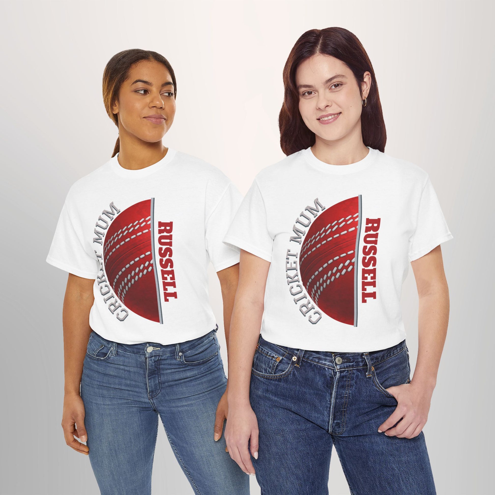 Cricket Mum Personalised T-Shirt Tee | Custom Name Mother's Day Gift Printify