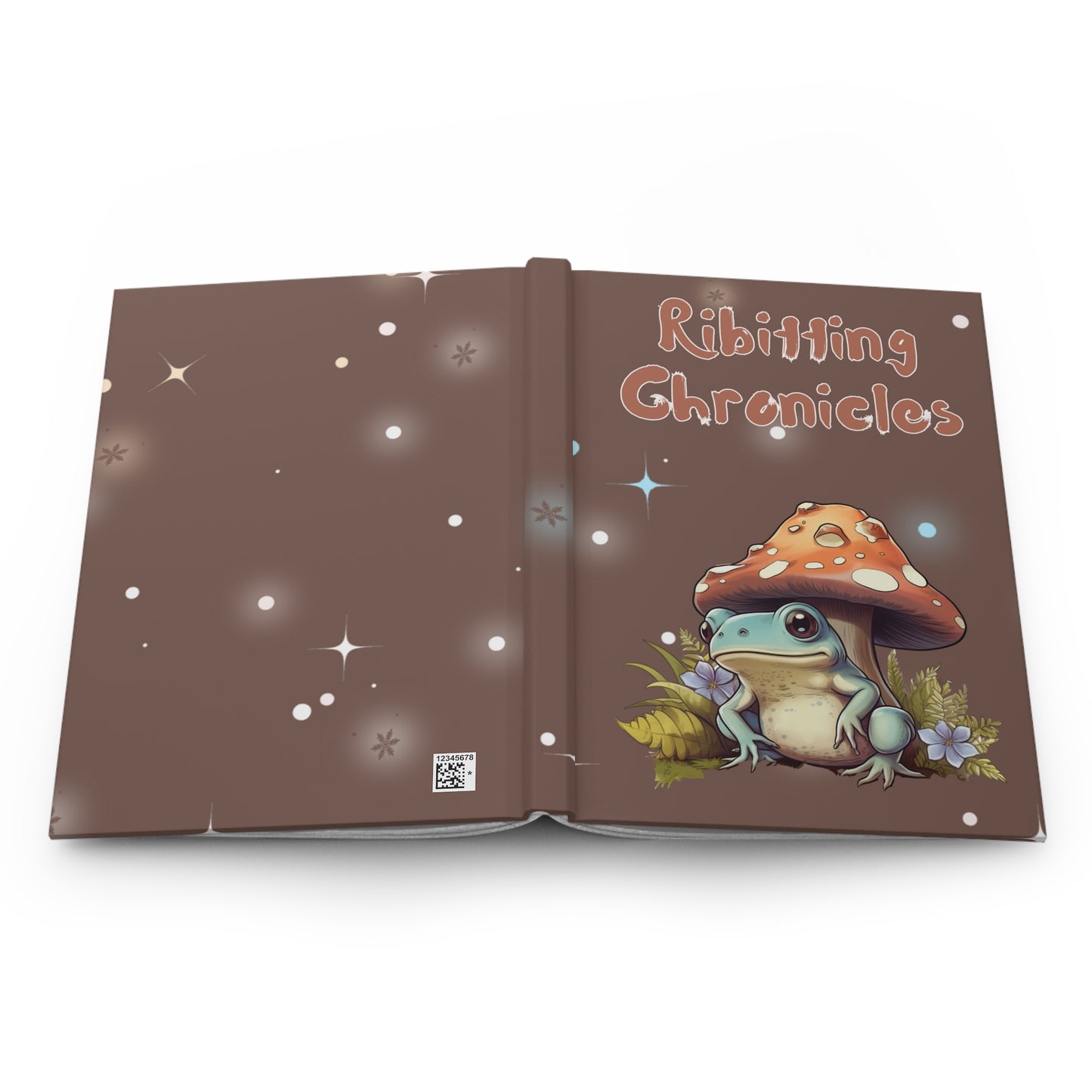 Frog Stationary Ribitting Chronicles Hardcover Journal Lined Notebook for Frog Lover Gift A5 Journal Style 11