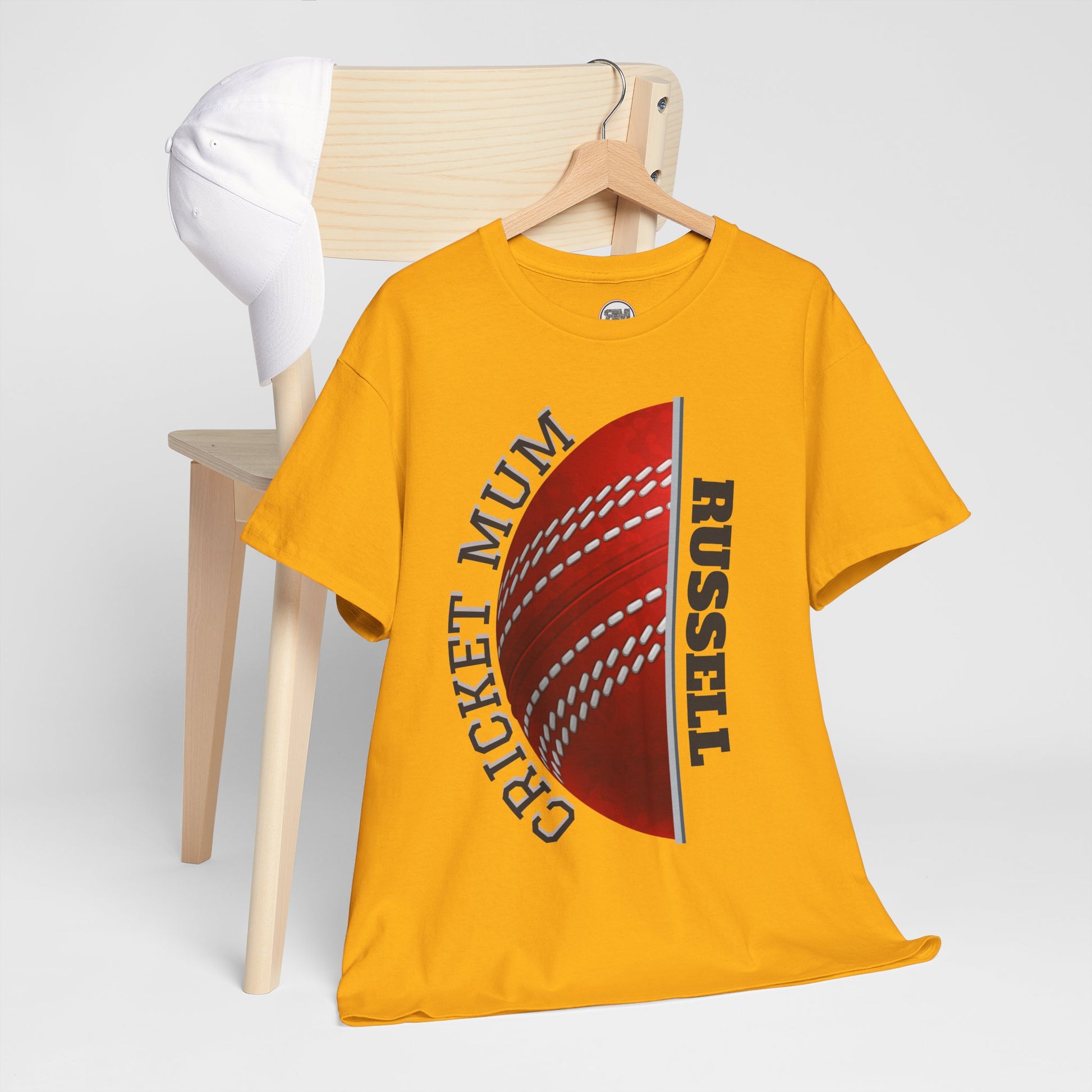 Cricket Mum Personalised T-Shirt Tee | Custom Name Mother's Day Gift Printify