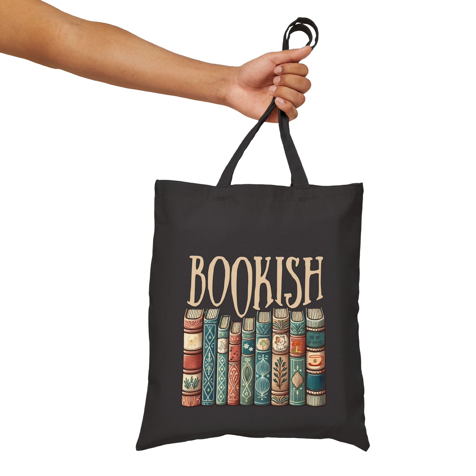 Bookish Cotton Canvas Library Bag Printify
