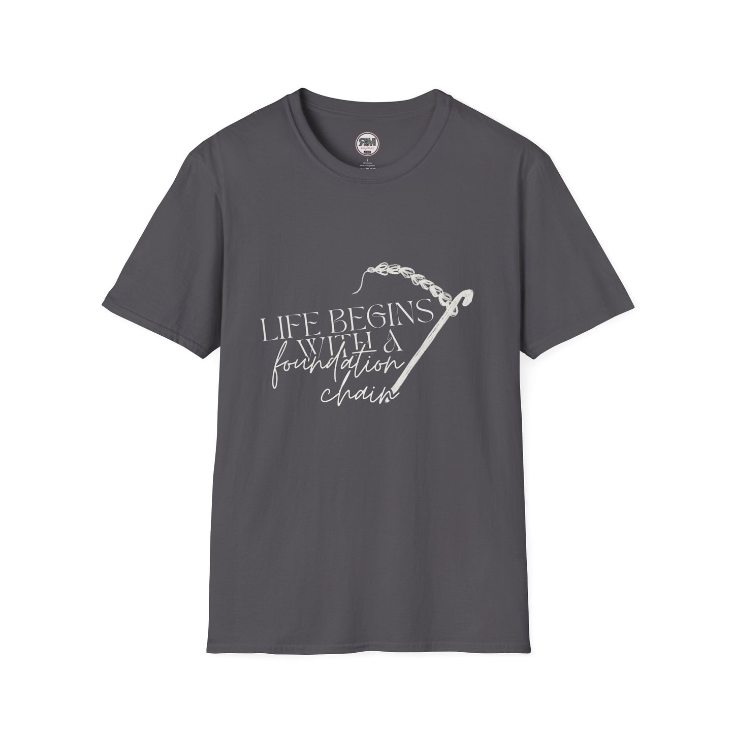 Life Begins With a Foundation Chain Tee