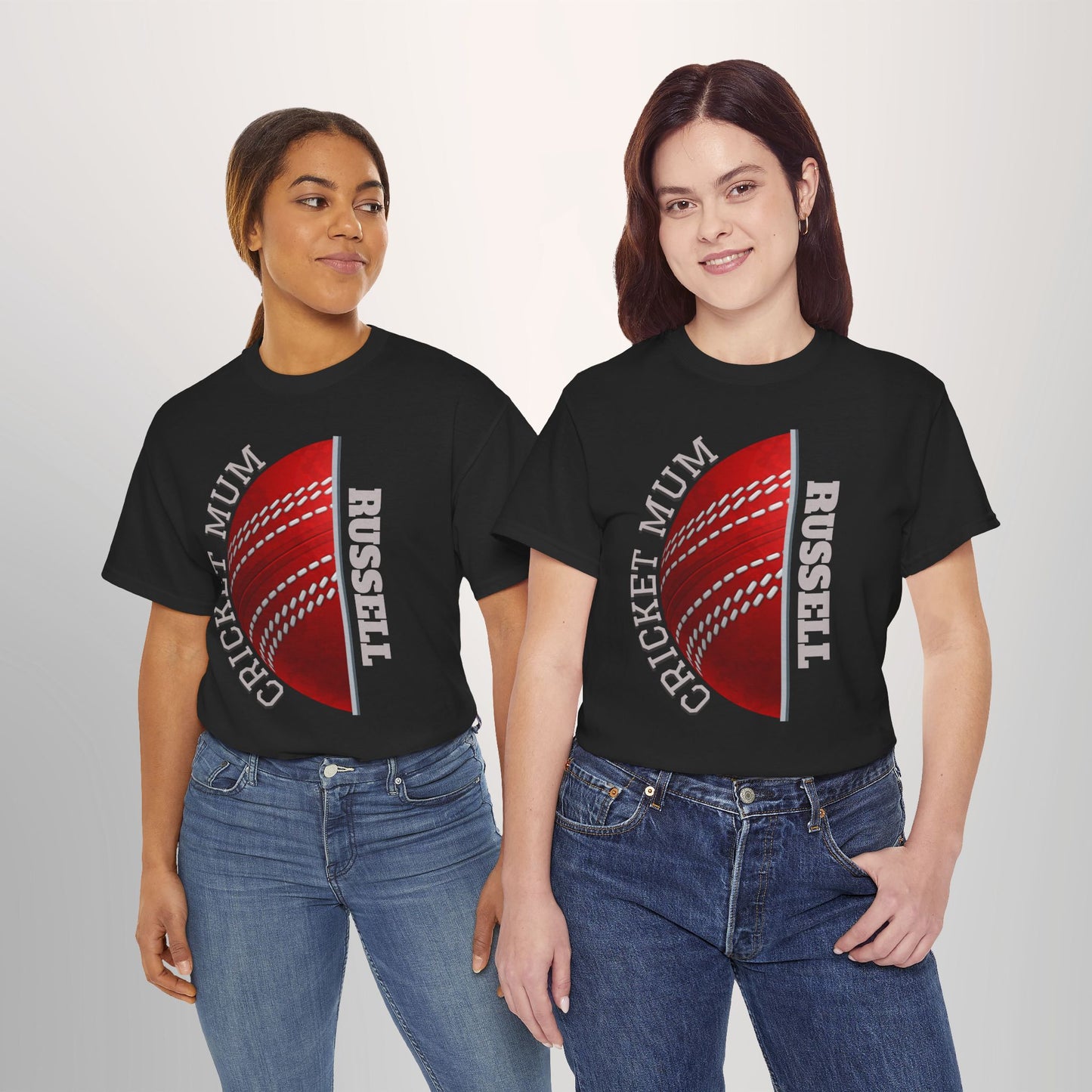 Cricket Mum Personalised T-Shirt Tee | Custom Name Mother's Day Gift Printify