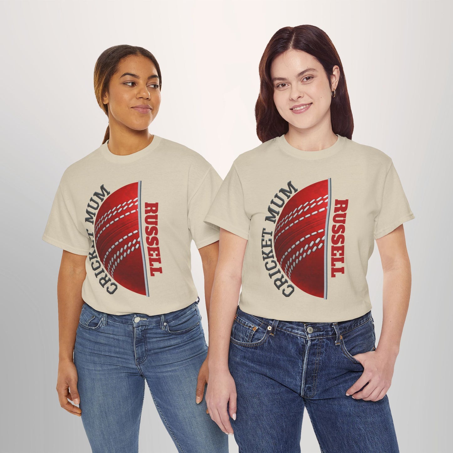 Cricket Mum Personalised T-Shirt Tee | Custom Name Mother's Day Gift Printify