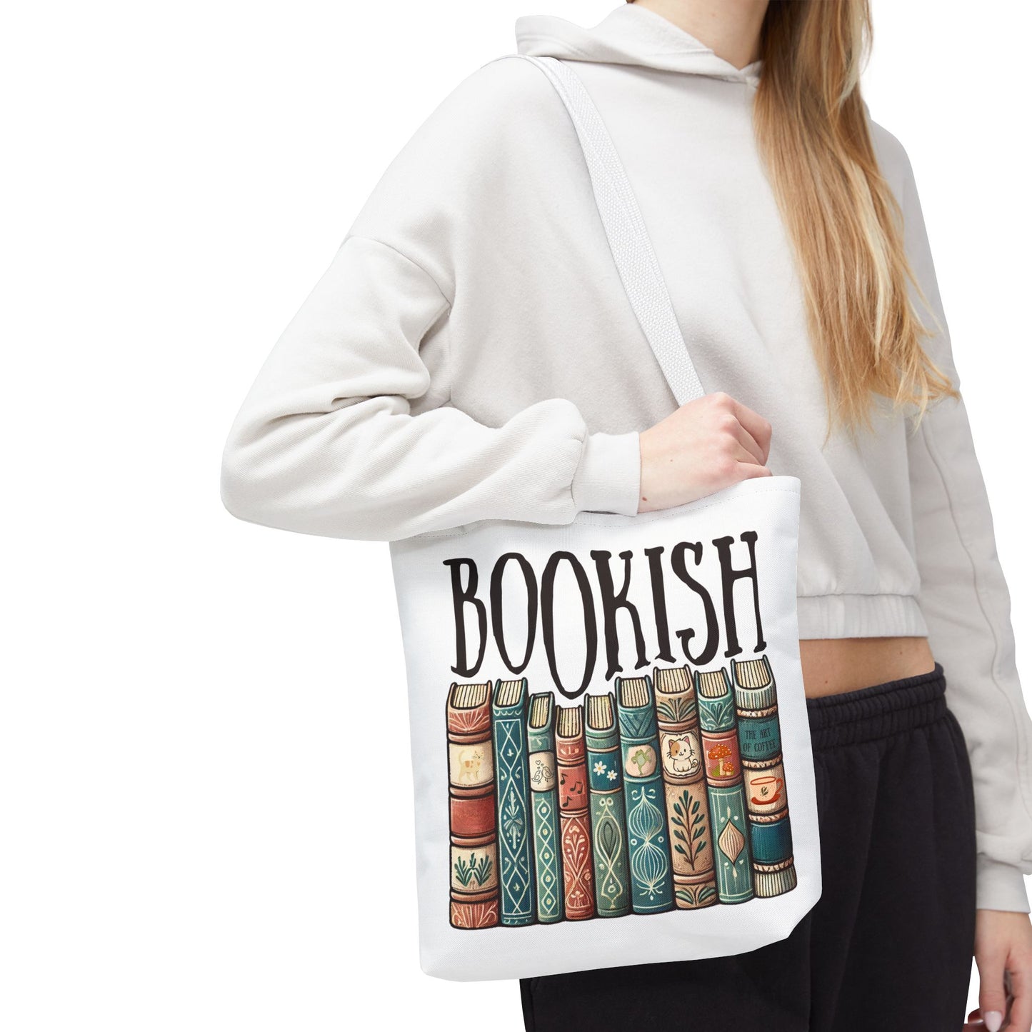 Bookish Library Tote Bag for Literary Bookworms