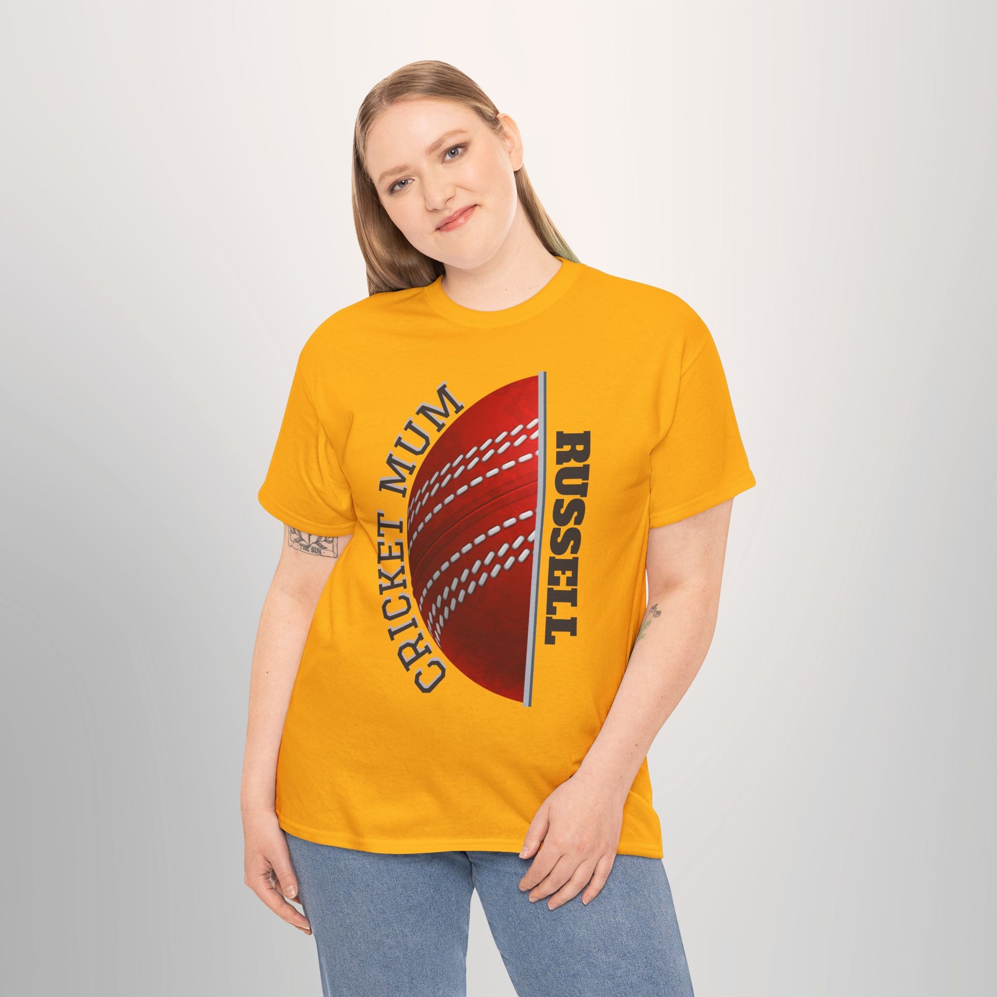 Cricket Mum Personalised T-Shirt Tee | Custom Name Mother's Day Gift Printify