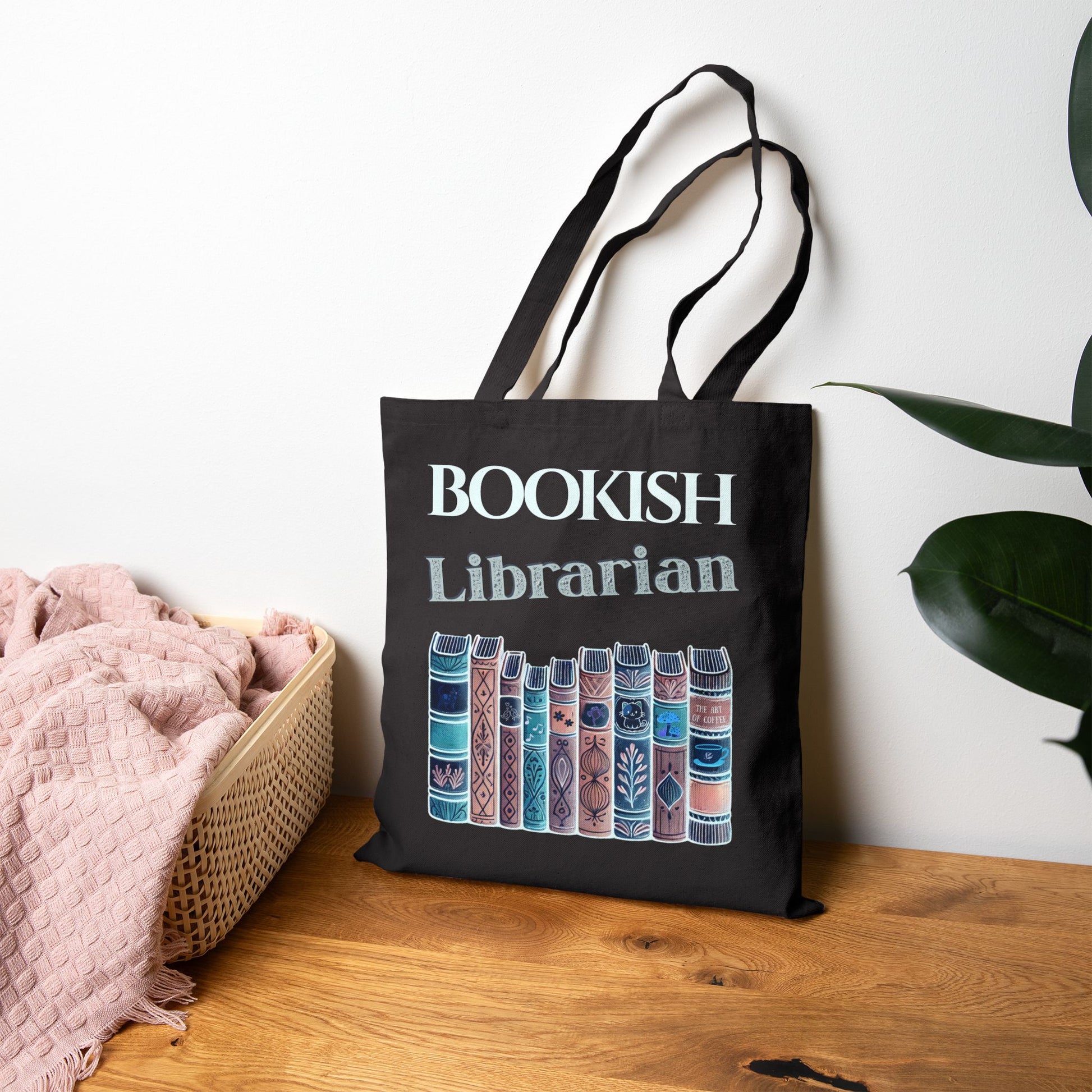 Bookish Librarian Canvas Tote Bag — 'Book Lover' Library Gift Printify