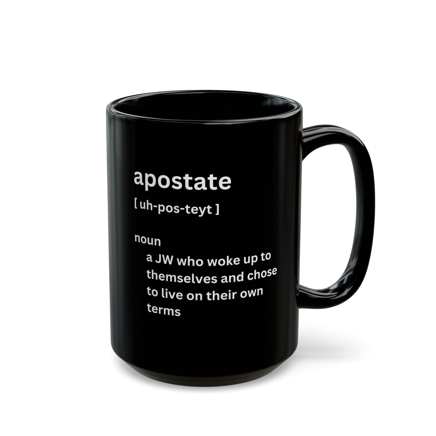 Ex JW Apostate Mug, Ex Jehovah’s Witness Cult Survivor Coffee Cup