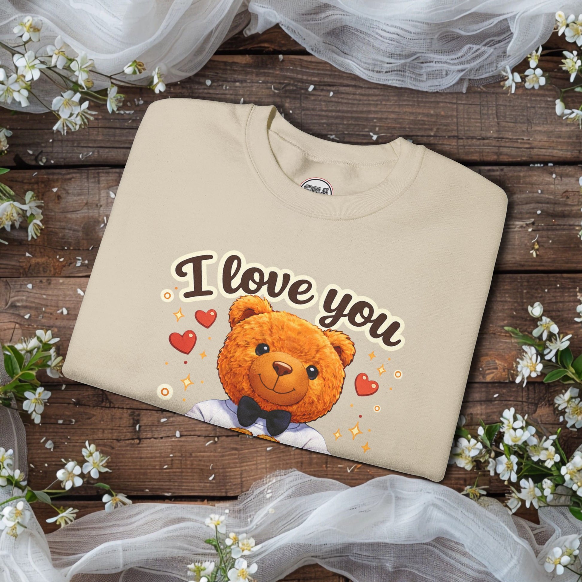 I Love You Beary Much Sweatshirt Cute Teddy Bear Valentine's Day Gift, Funny Pun Anniversary Gift Printify