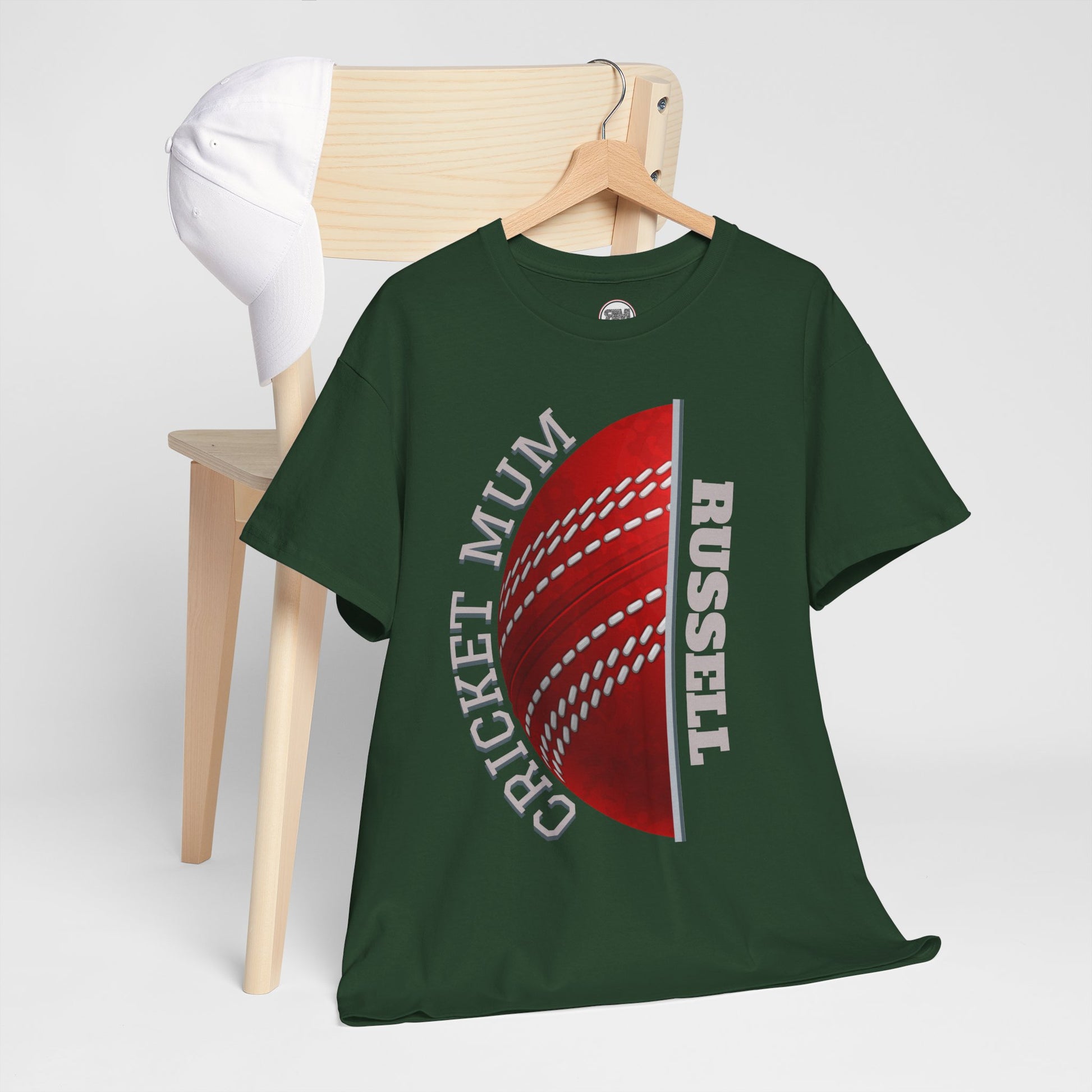 Cricket Mum Personalised T-Shirt Tee | Custom Name Mother's Day Gift Printify