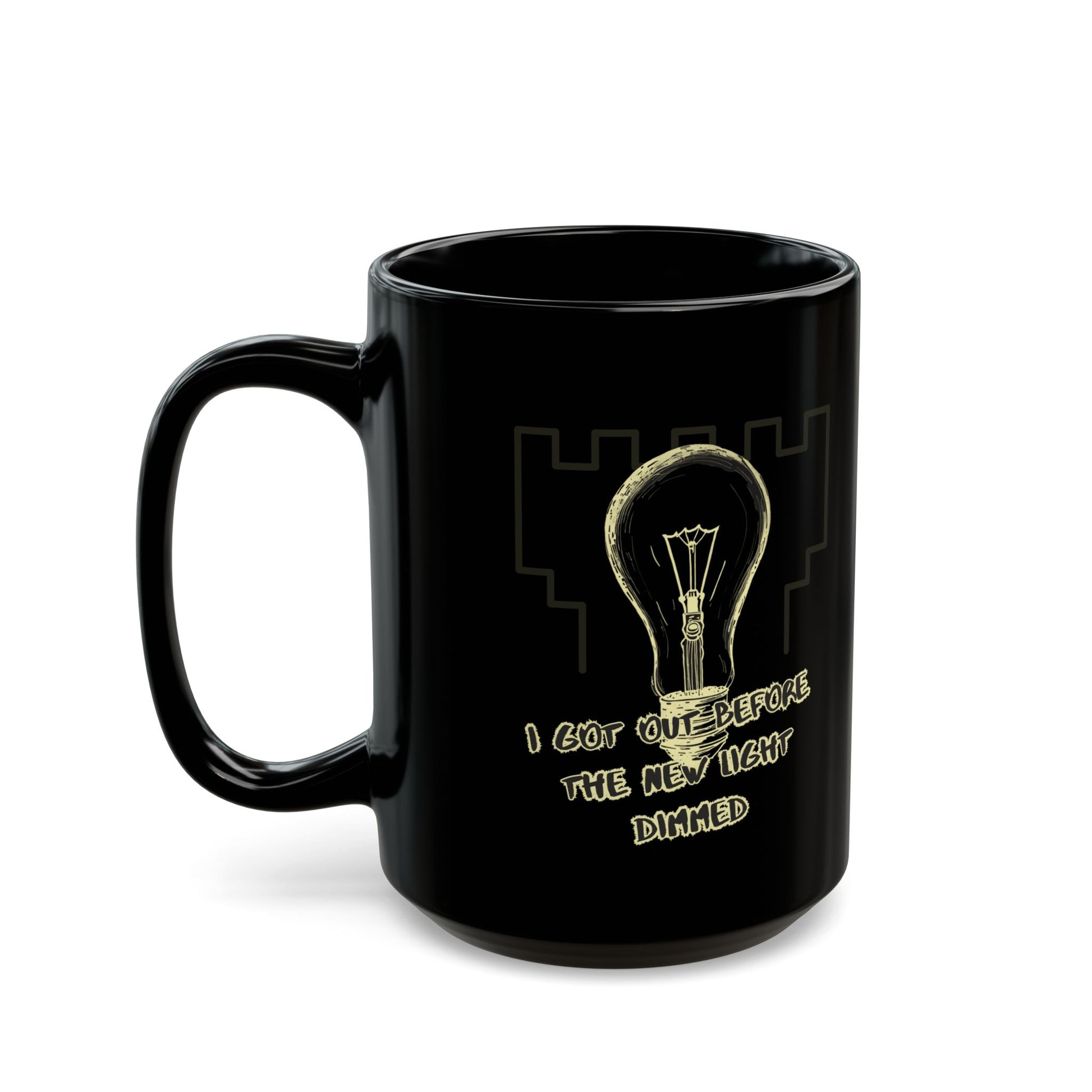 I Got Out Before the Light Dimmed Mug, Ex JW Cult Survivor Coffee Cup Printify
