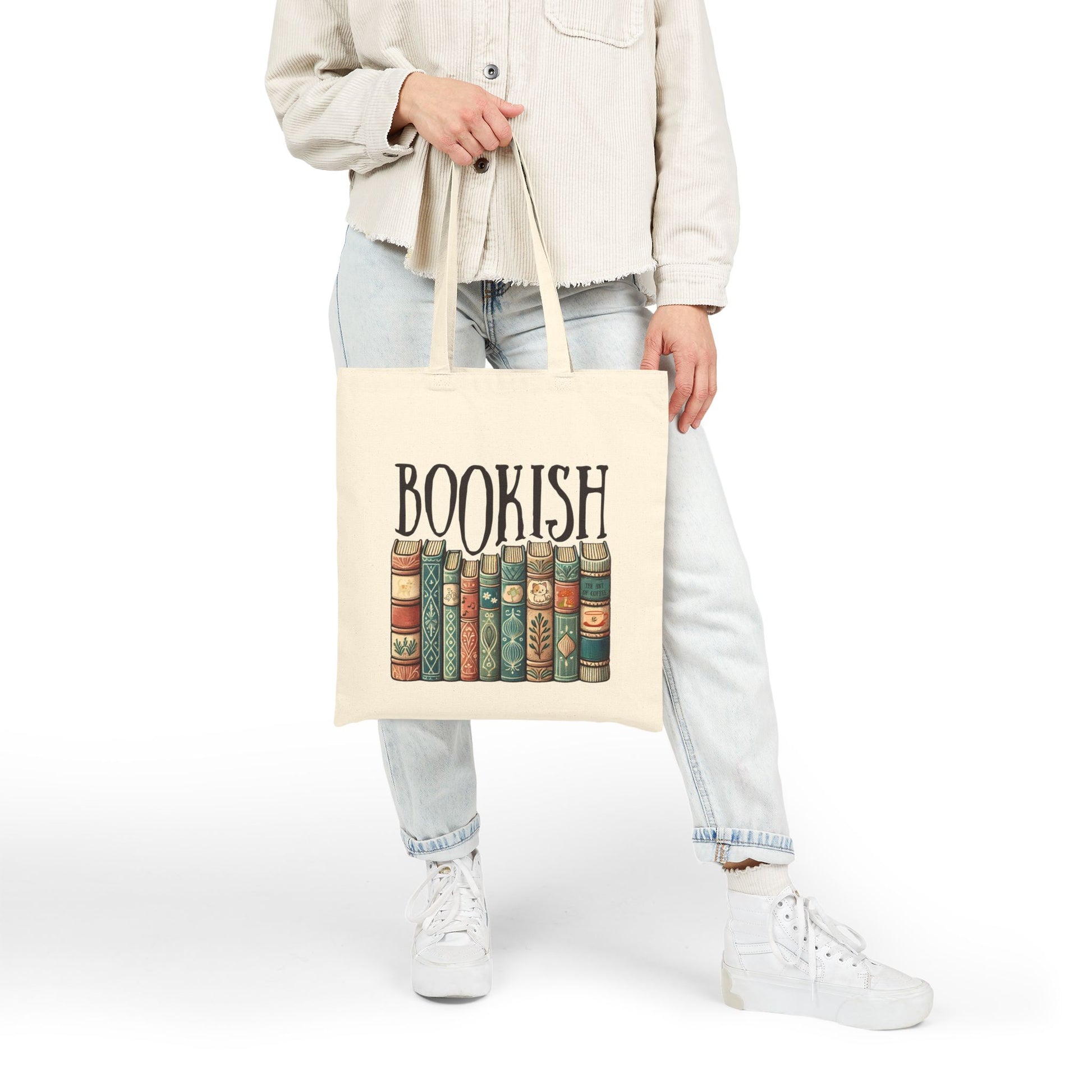 Bookish Cotton Canvas Library Bag Printify