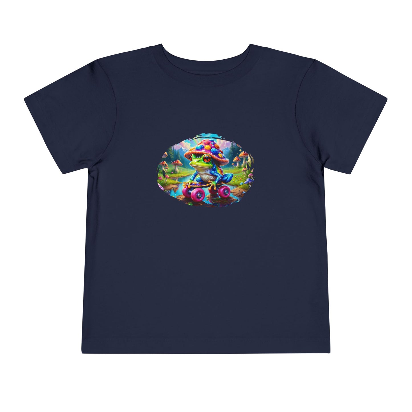 kids frog on a skateboard tshirt