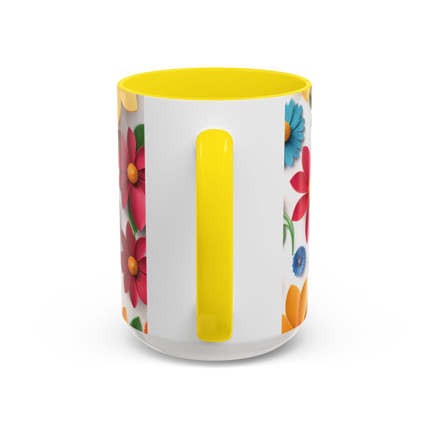 Vibrant 3D Floral Ceramic Mug in 2 sizes.