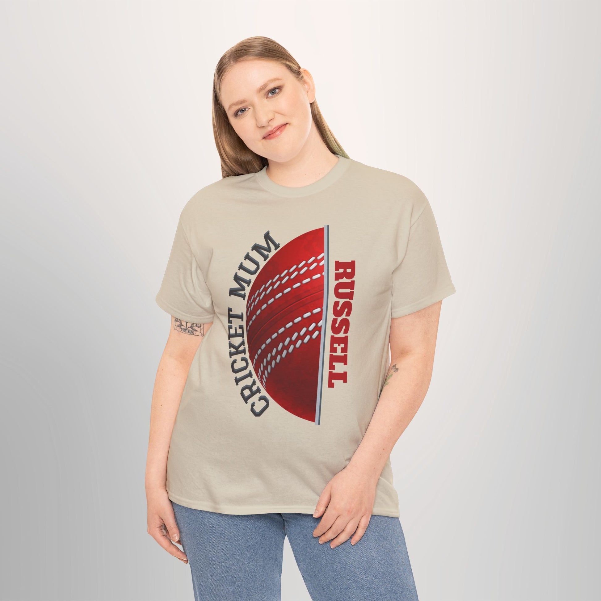 Cricket Mum Personalised T-Shirt Tee | Custom Name Mother's Day Gift Printify