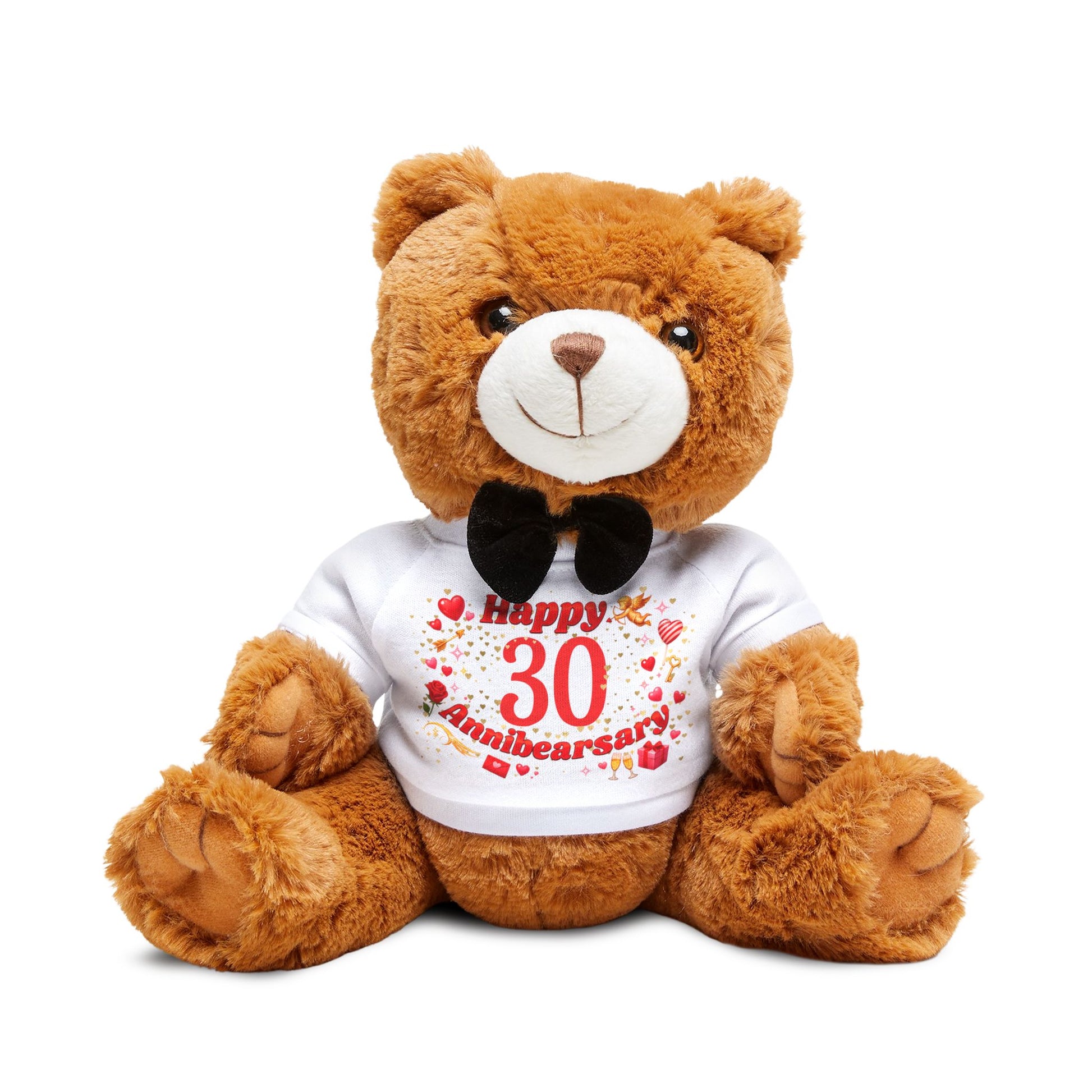 Pesonalized Anniversary Teddy Bear Plush Gift Printify