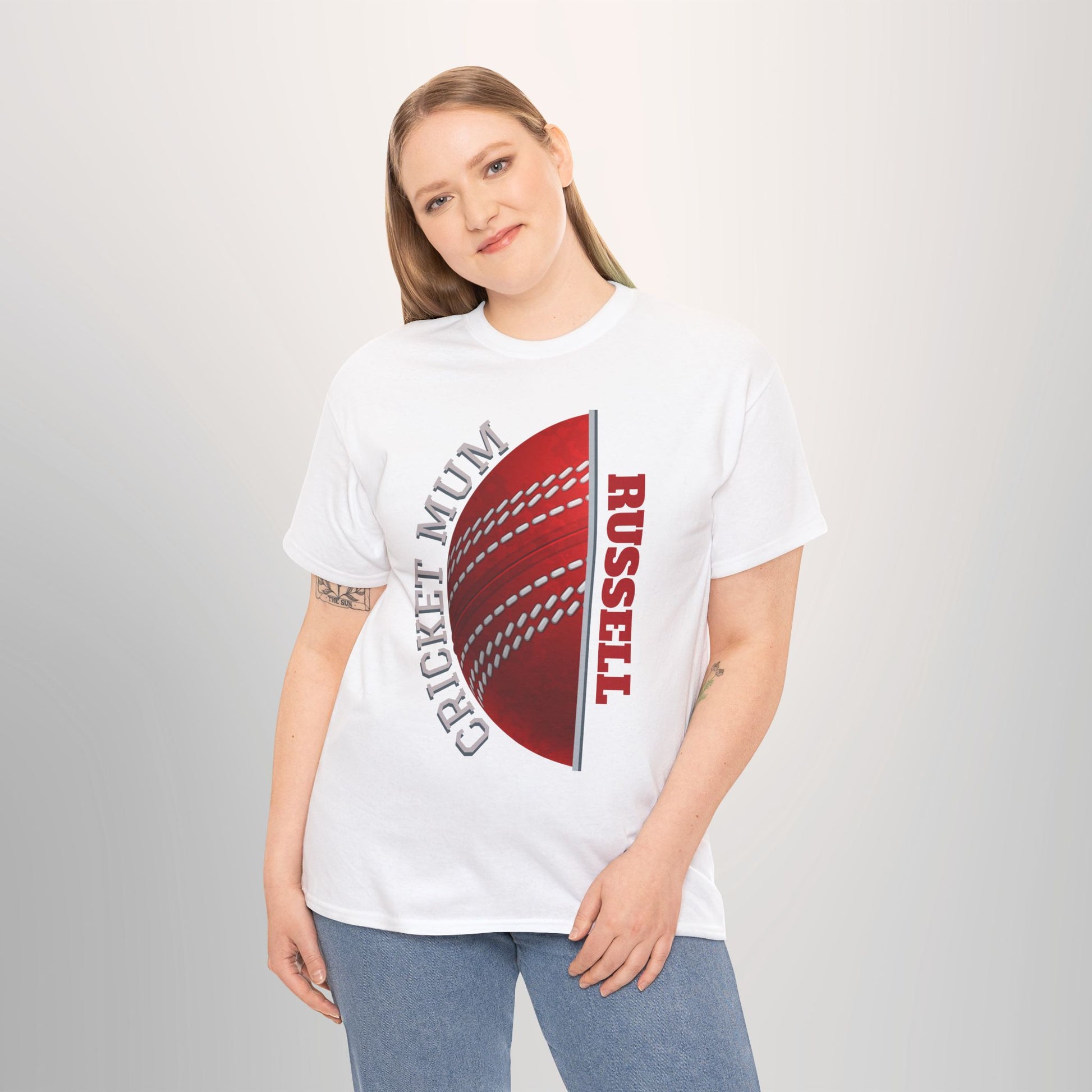 Cricket Mum Personalised T-Shirt Tee | Custom Name Mother's Day Gift Printify