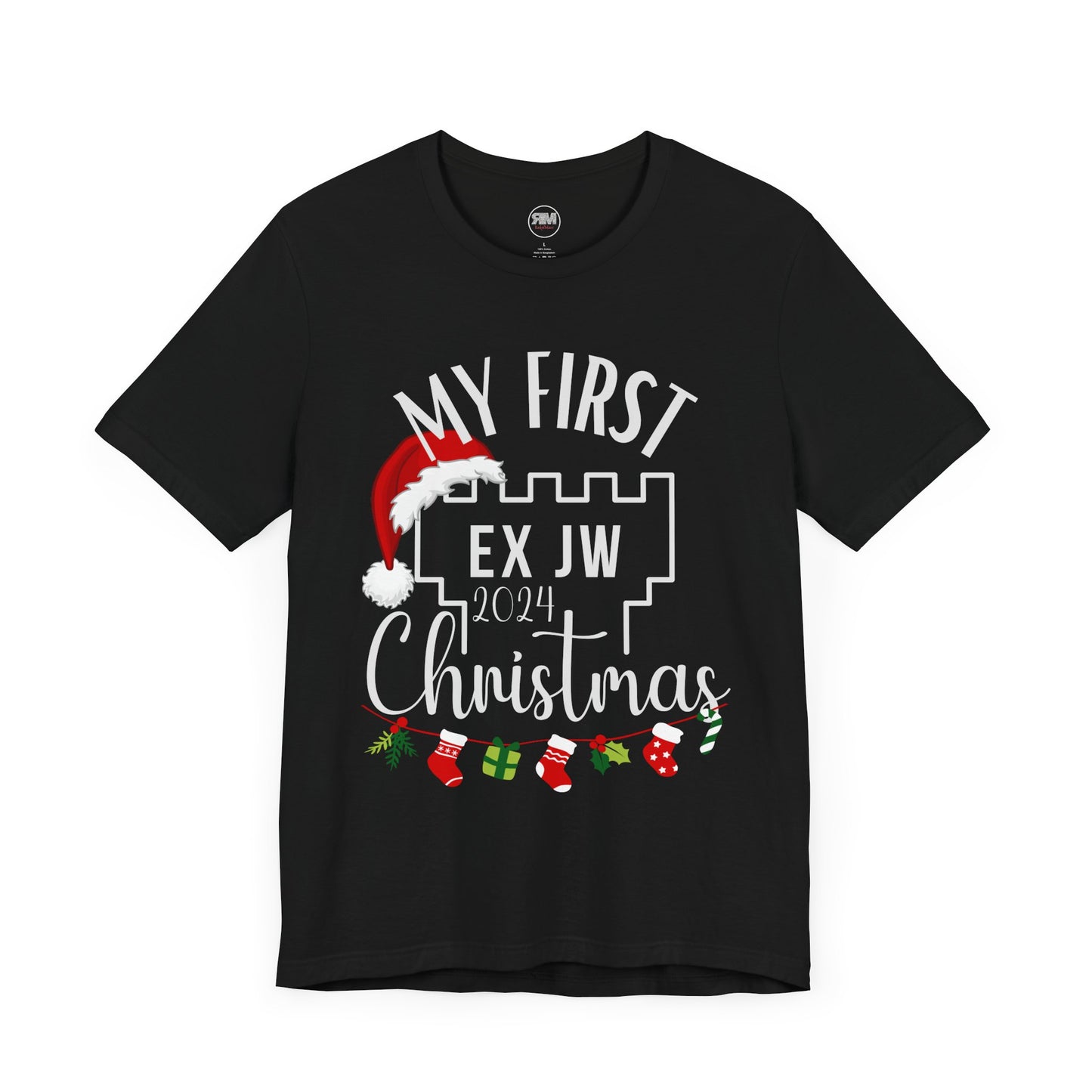 My First Ex JW Christmas Shirt, My First Christmas t-shirt, Cute Christmas Shirt, Christmas Gift, Unisex Christmas Tee in 2 Colors