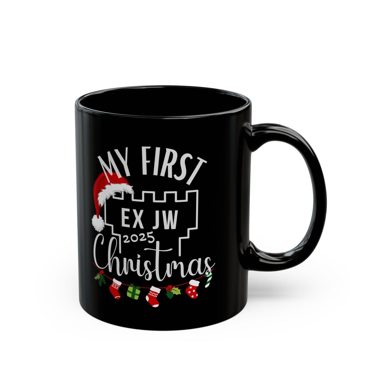 My First Ex JW Christmas Mug, Cult Survivor Gift in White or Black