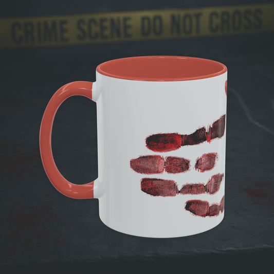 Bloody Handprint Horror Mug – Creepy Gothic Ceramic Coffee Cup