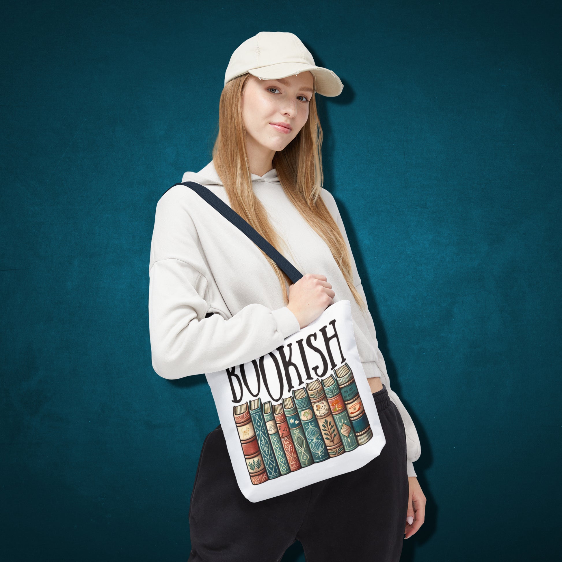 Bookish Library Tote Bag for Literary Bookworms Printify