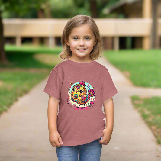 Calavera Sugar Skull Easter Chick Kid's Tshirt