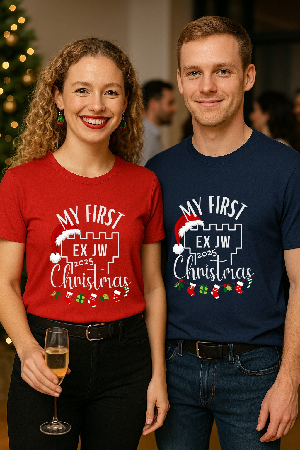 My First Ex JW Christmas T-shirt, First Christmas Free, Cult Survivor Gift