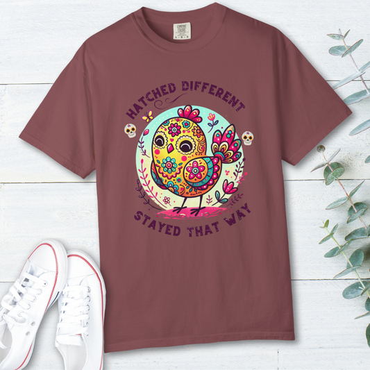 Just a Girl Who Loves Chickens Hens and Wildflowers T Shirt