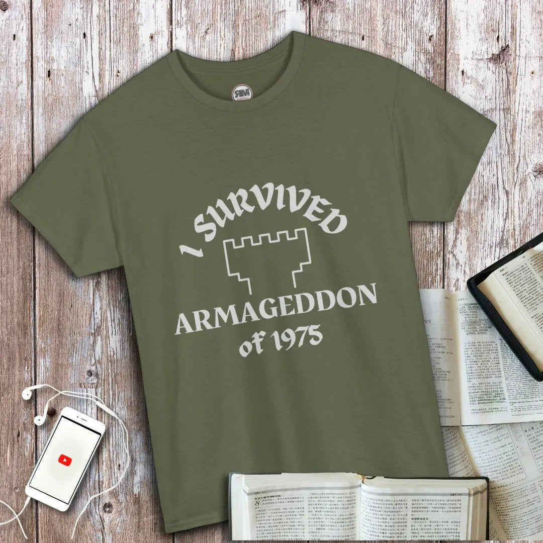 I Survived Armageddon of 1975 Ex JW Cult Survivor T Shirt, Apostate Pride Tee Printify