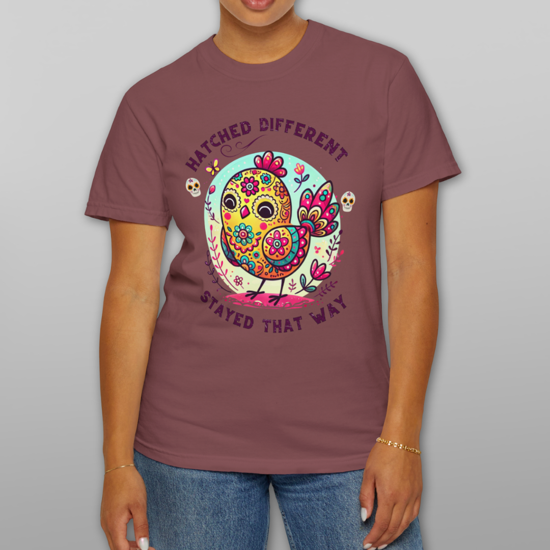 Just a Girl Who Loves Chickens Hens and Wildflowers T Shirt