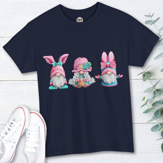 Happy Easter Pastel Gnomes In Bunny Ears T Shirt, Cute Spring Gnome Tee